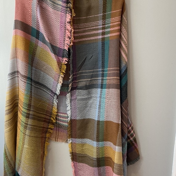 Multicolor Plaid Throw Blanket - Picture 2 of 2